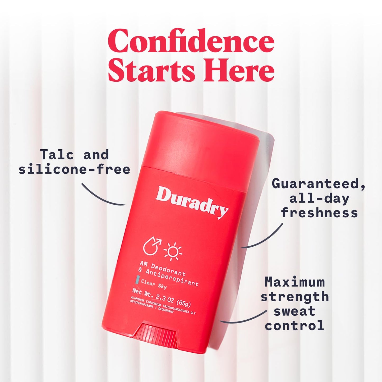 Clinical-Strength Antiperspirant Deodorant for Women and Men - Clean formula with Natural Ingredients, Odor, and Excessive Sweat protection for Armpits - Crisp Pear + Vanilla/Sweatwater + Sea Salt