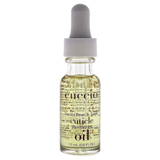 Cuccio Naturale Revitalizing Cuticle Oil - Hydrating Oil For Repaired Cuticles Overnight - Remedy For Damaged Skin And Thin Nails - Paraben And Cruelty-Free Formula - Vanilla Bean And Sugar - 0.5 Oz