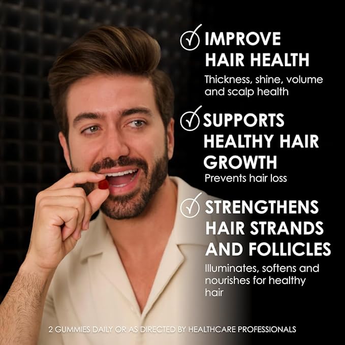 Biotin-Boosted Hair Gummies: Unlock Healthier, Fuller Hair with Essential Vitamins C, D & E
