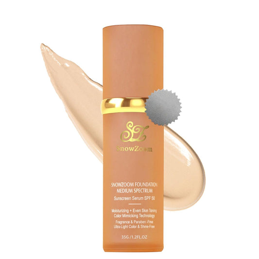 Bio Color Changing Foundation 4 in 1 Makeup-Medium/Light Spectrum with SPF 50+,Hydrating Longwearing & Waterproof (Deep Natural -for darker skinned people, 1.2 oz)