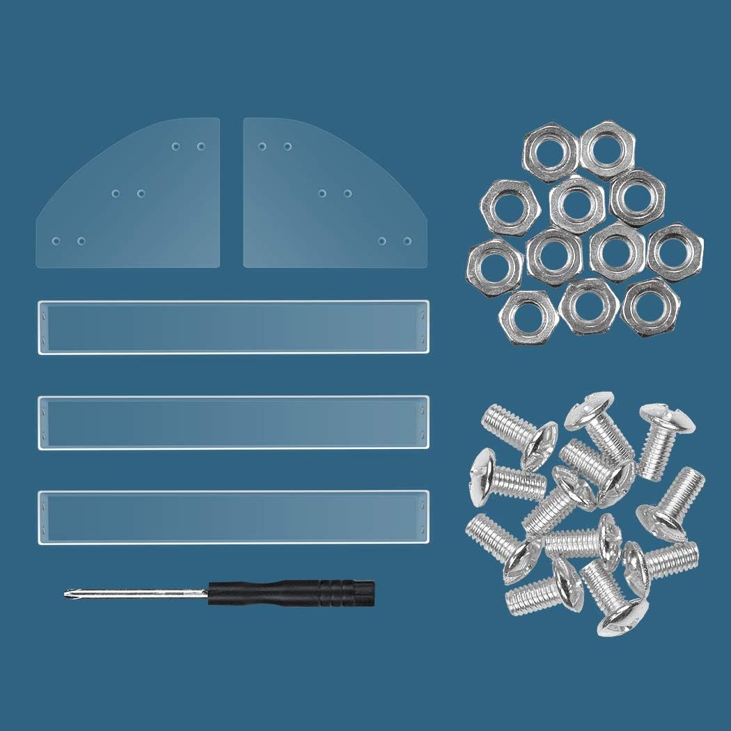 KINGROW Nail Polish Organizer Holder Rack 3 Layers Acrylic Display Rack Eyeglasses Shelf Essential Oils Ink Storage Holds Up to 48 (Fit 1-2oz Bottles)