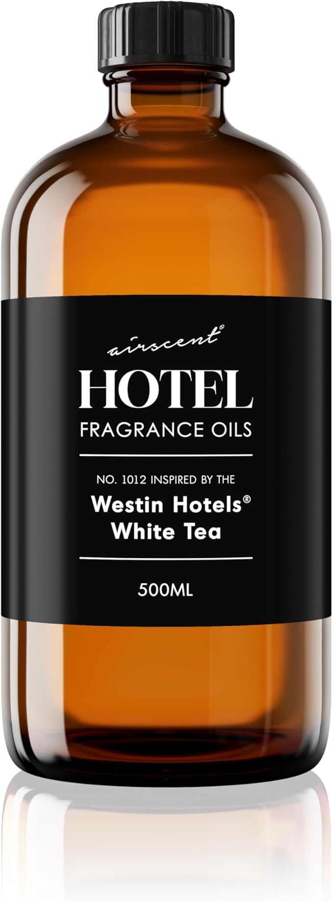 AirScent Hotel Diffuser Oil Inspired by The Westin White Tea Hotel Scent - Premium Fragrance Oil No. 1012 for Ultrasonic and Waterless Diffusers and Crafting - 500 mL, 16.9 fl oz Glass Bottle