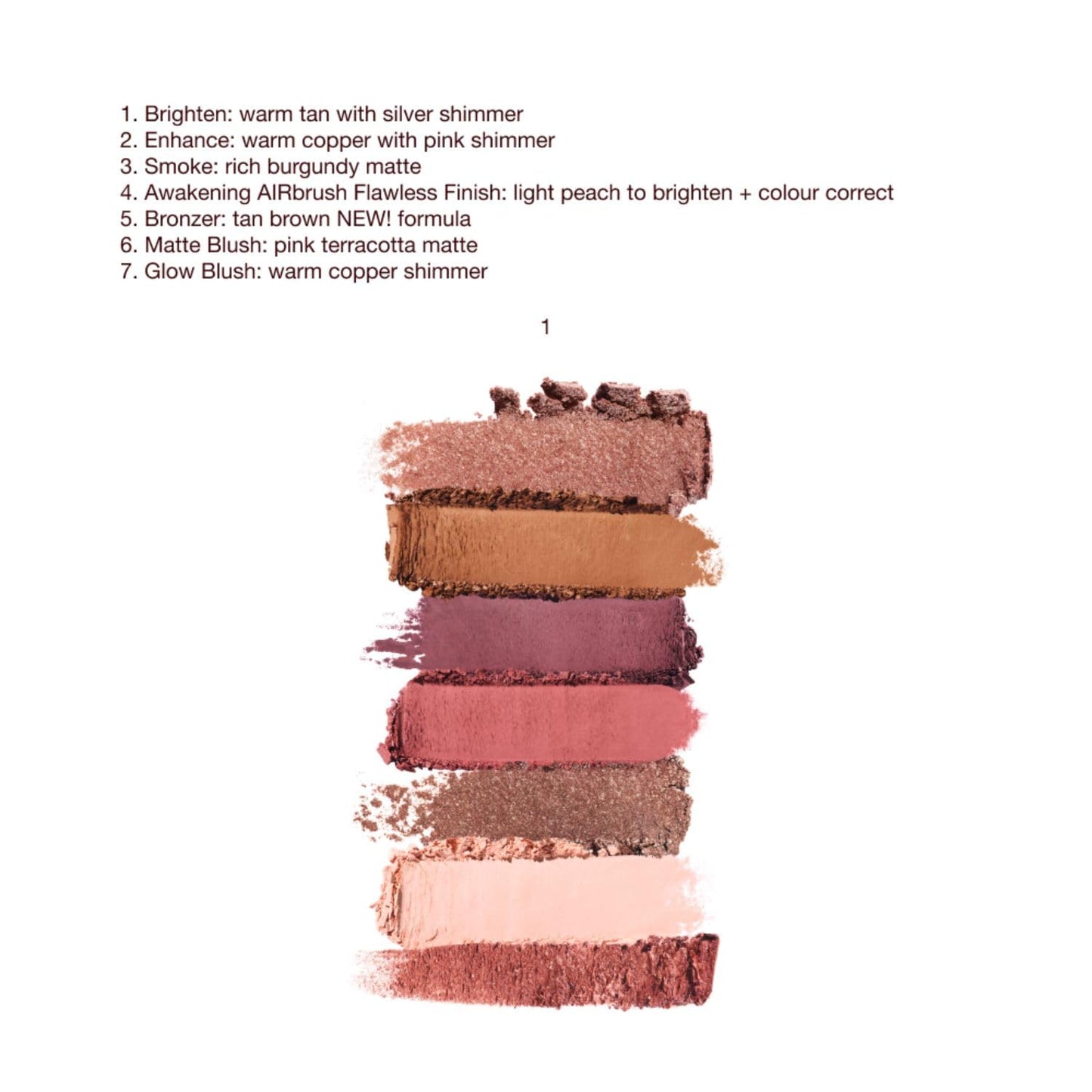 Charlotte Tilbury Instant Look in a Palette - Powder Face Makeup for Eyes & Cheeks - Powder Bronzer, Highlighter & Blush for the Perfect Summer-Fresh Glow - Dreamy, Bronzed Beauty