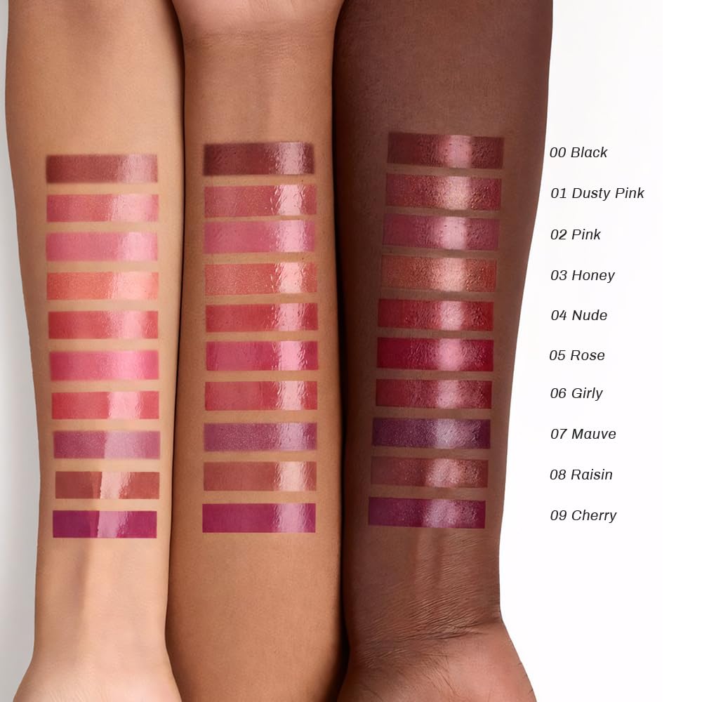 Nude Honey Lipstick Tinted Lip Balm - Shine Moisturizing Lipstick for Women, Natural Nourishing Hydrating Lip Color Gloss Stain for Dry Lips, Tint Sheer Lightweight Makeup, Vegan - 1Pc #04 Nude