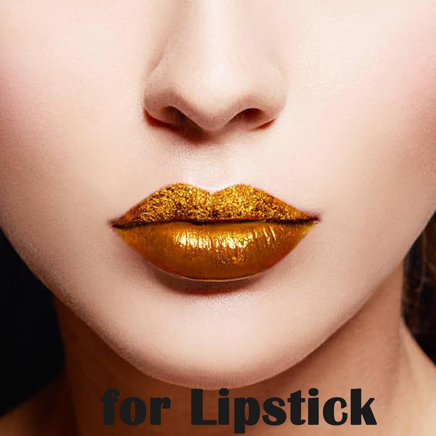 MEICOLY Gold Face Body Paint Stick,Face Paint for Halloween SFX Cosplay Makeup, Gold Eye Black Stick for Baseball/Softball/Football/Lacrosse,Shimmer Lipstick