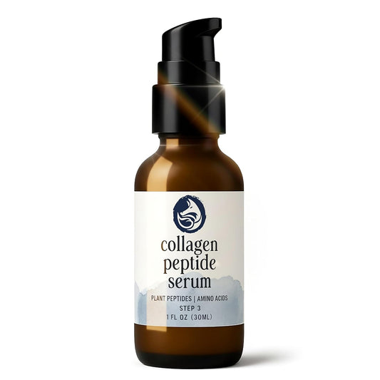 Peptide Collagen Serum 1 oz – Gentle Anti-Aging Hydrating Serum for Sensitive to Dry Skin | Reduces Wrinkles | Firms & Plumps | Supports Smooth, Firm Complexion | Made in USA