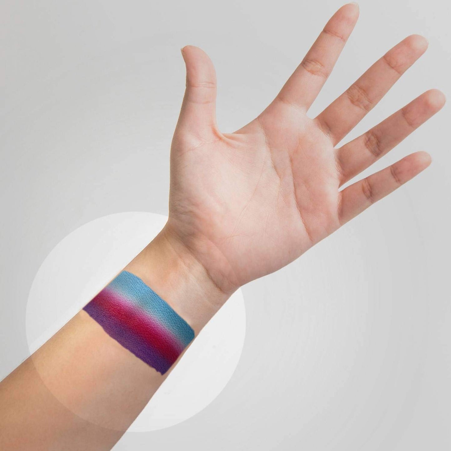 Kraze FX Dome Stroke - Unicorn Dreams (25 gm), Professional 1-Stroke Split Cake, Hypoallergenic, Non-Toxic, Water Activated Face & Body Painting Makeup Supplies for Sensitive Skin, Kid Safe, Adults