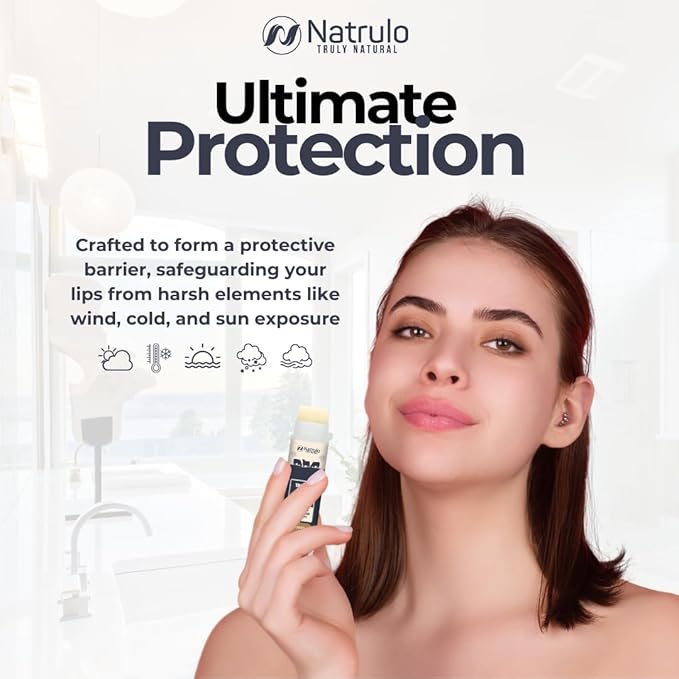 Beef Tallow Lip Balm – Natural Tallow Beeswax Chapstick – Hydrating Moisturizer Grass Fed Bison Tallow Balm Lip Care – Soothes Chapped Dry Lips, Sensitive Skin – Long Lasting Vitamin Rich USA-Made 3Pk