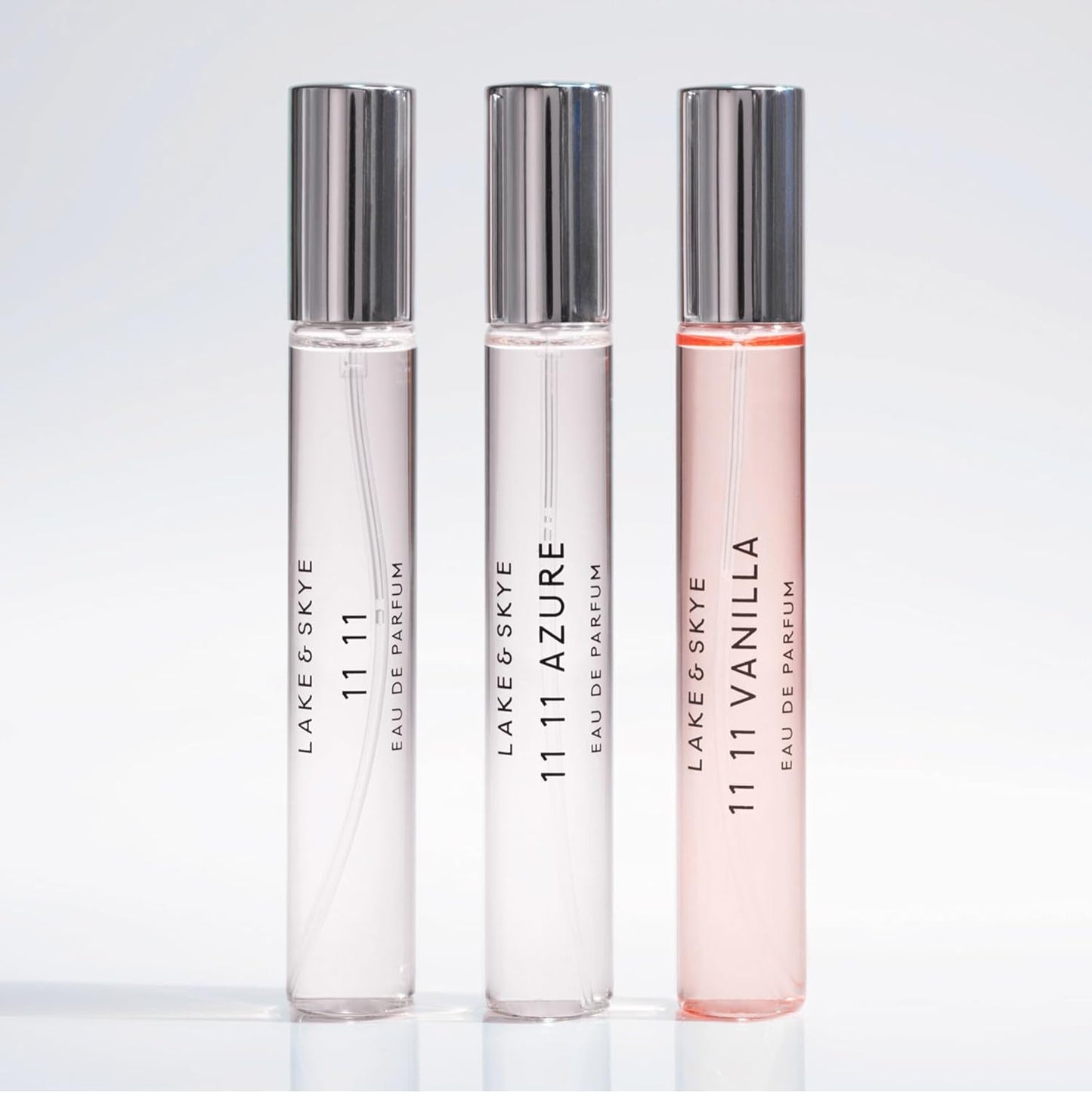 Lake & Skye 11 11 Eau de Parfum Travel Spray, Long Lasting Fragrance, 0.5 fl oz (15 ml) - Sheer & Uplifting Scent, Skin Musk