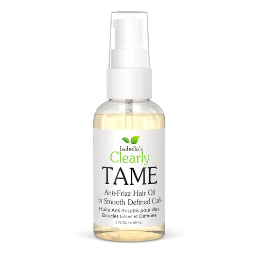 TAME Anti Frizz Smoothing Hair Styling Oil | Sulfate Free Leave In Hair Serum to Control Frizz, Add Shine for Curly, Frizzy, Dry Hair for Adults + Kids | Natural Hair Product Made in USA
