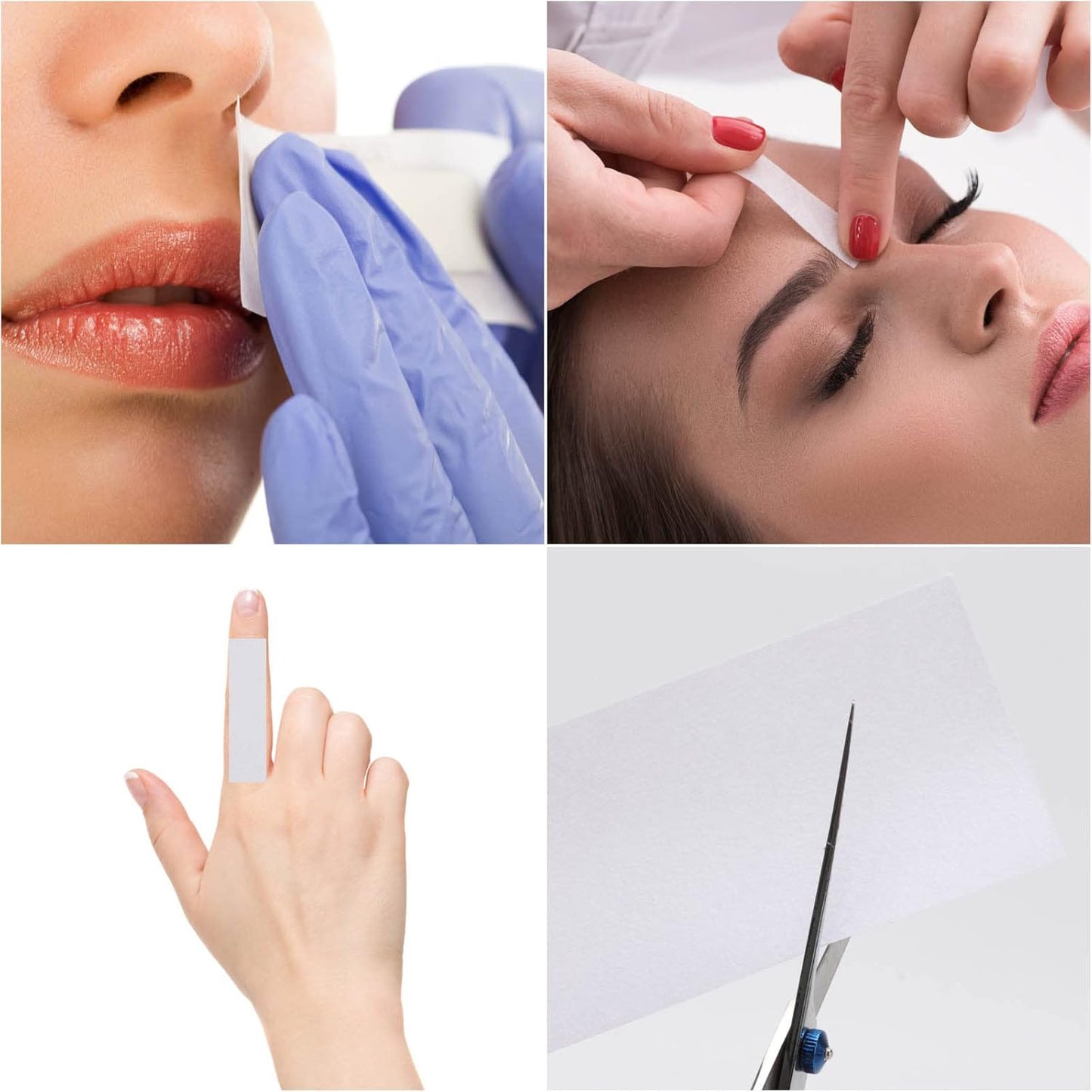 400 Pieces Large Non Woven Wax Strips 7.5 x 2.6 Inches Body and Facial Hair Removal Waxing Strips Soft Waxing Paper Sheets