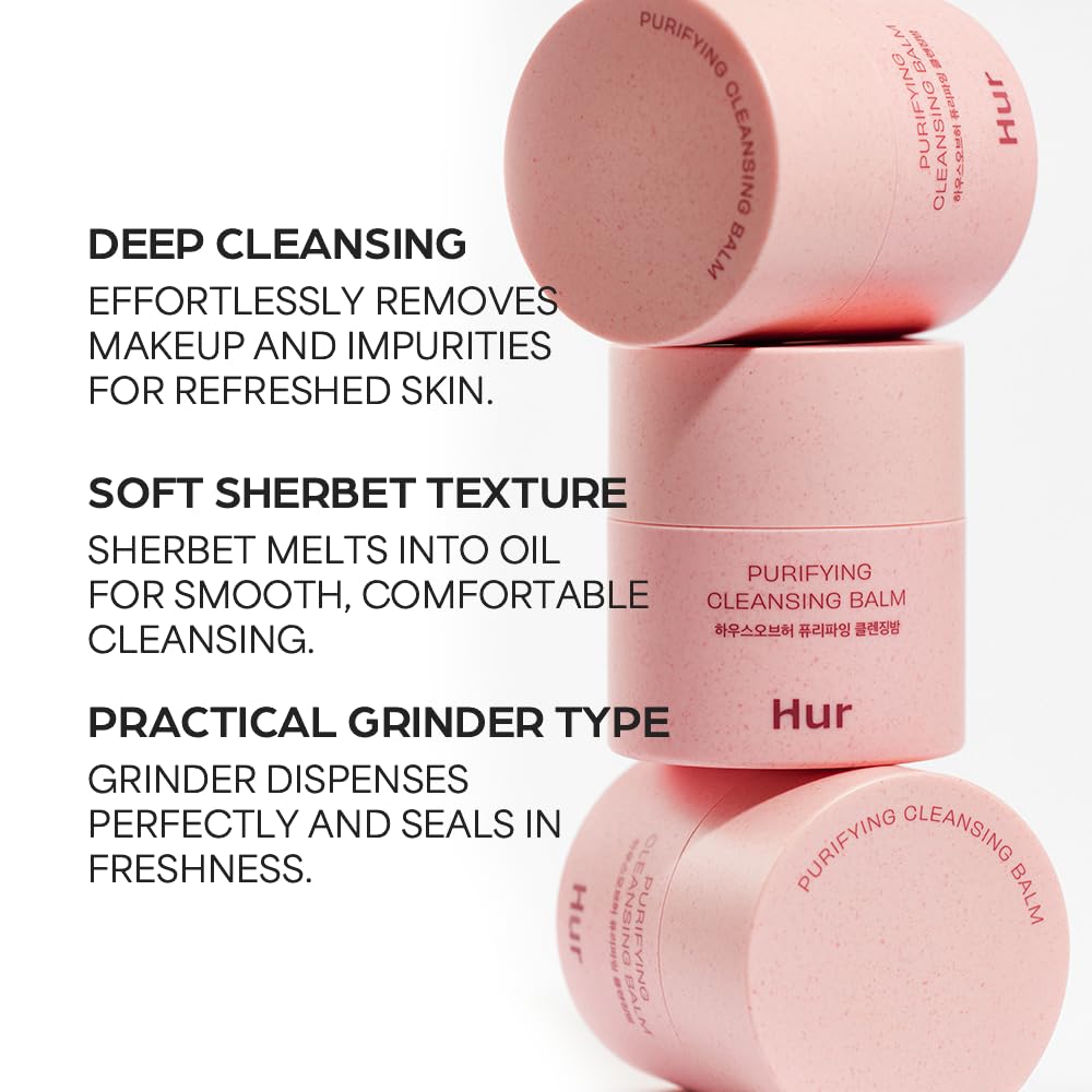 House of Hur Purifying Cleansing Balm | Hydrating & Calming Korean Skincare | 1.69fl.oz