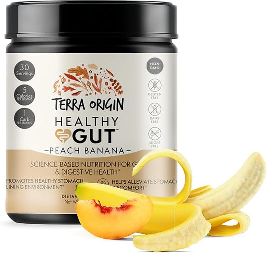 TERRA ORIGIN Healthy Gut Peach Banana 30-Servings with