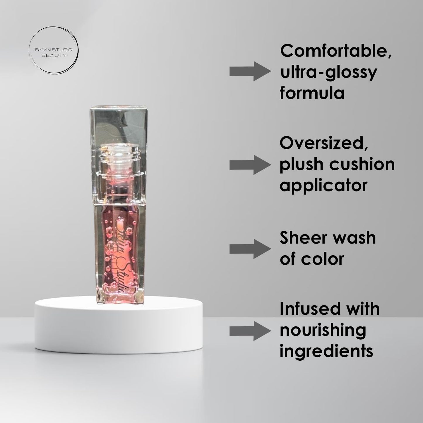 BEAUTY SPF 30 Juicy Lux Hydrating Lip Oil, Deeply Nourishing with Hyaluronic Acid, Coconut Oil, Argan Oil, Shea Butter and Vitamin E, Non-Sticky, SPF Protection Lip Care (Berry Bliss)