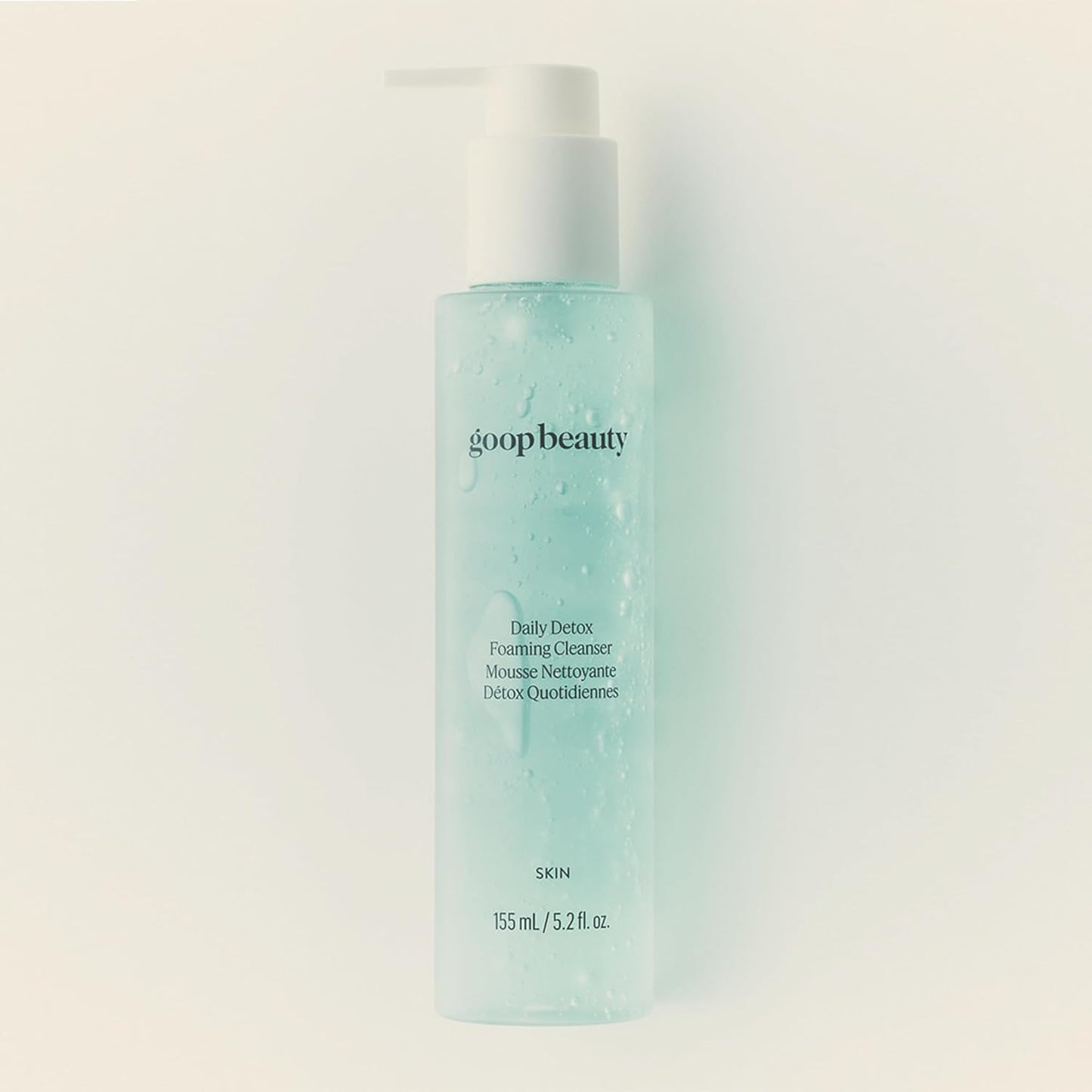 goop Beauty Daily Detox Foaming Cleanser | Hydrating Face Wash to Remove Makeup, Oil, & Dirt | Malachite, AHAs, & Glycerin | 5.2 fl oz