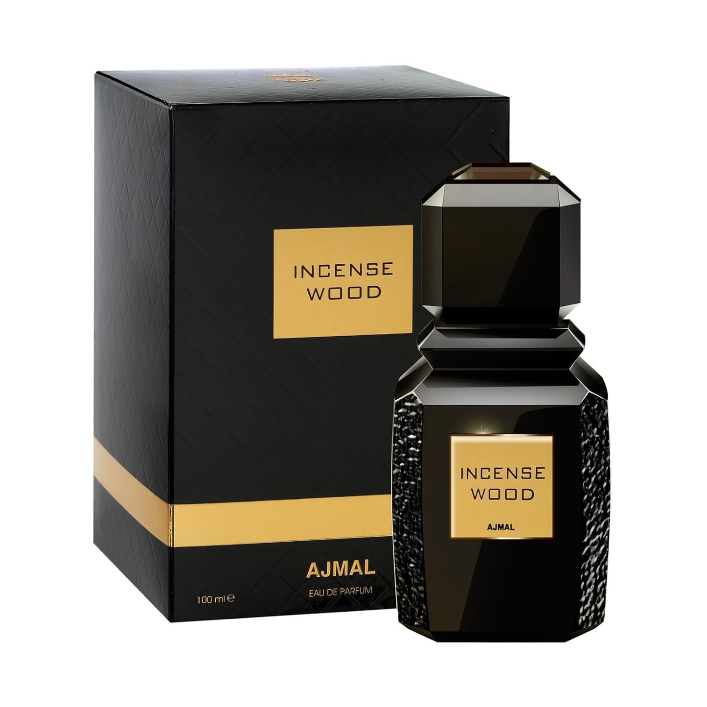 Ajmal Incense Wood Eau De Parfum For Men & Women 3.4 Oz / 100 ML | Long Lasting Spicy Fresh Fragrance - Made In Dubai