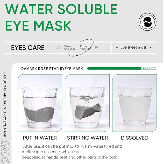 Eye Mask, Under Eye Patches 30 Pairs- Dark Circles, Puffy Eyes Treatments–Reduce Wrinkles and Fine Lines, Hydrating and Anti-Wrinkle Effect Under-Eye Patches with Hyaluronic Acid and Collagen (Damask Rose)