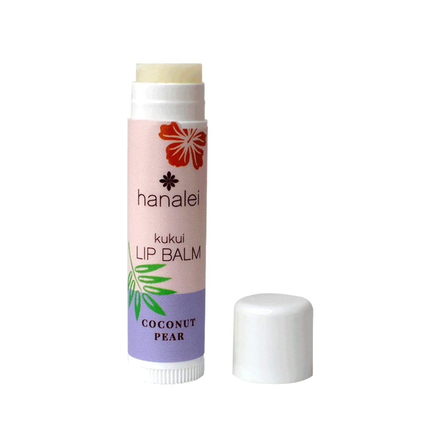Hanalei Lip Balm & Moisturizer – Natural Kukui Oil & Beeswax for Hydrating, Soothing & Repairing Dry, Chapped Lips – Long-Lasting Care – Softens, Nourishes & Protects – Coconut Pear Flavor