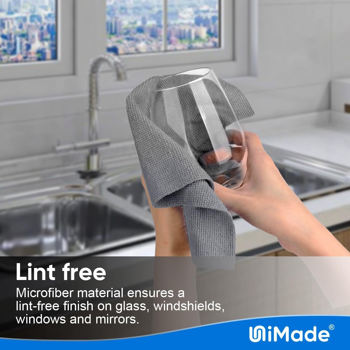 Shop Towel Rags, 10 Pack Reusable Shop Rags Bulk Microfiber Cleaning Cloth Lint Free Cleaning Towels for Car Kitchen Automotive Bar Mechanic Restaurant Garage, 11.5"x 11.5", Grey