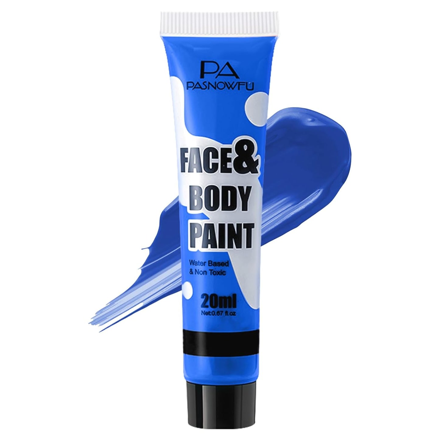 Blue Face Paint - Professional Water-Based Non-Toxic Body Painting for Smurf Alien Frankenstein's Monster Halloween SFX Cosplay, Highly Pigmented Washable paint for Costume Party Stage