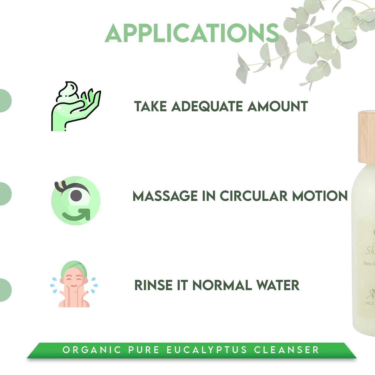 Shira Shir-Organic Pure Eucalyptus Cleanser With Hydrating, Antibacterial Quality And Treatment For Acne Prone For Normal To Oily Skin-(89 ML)
