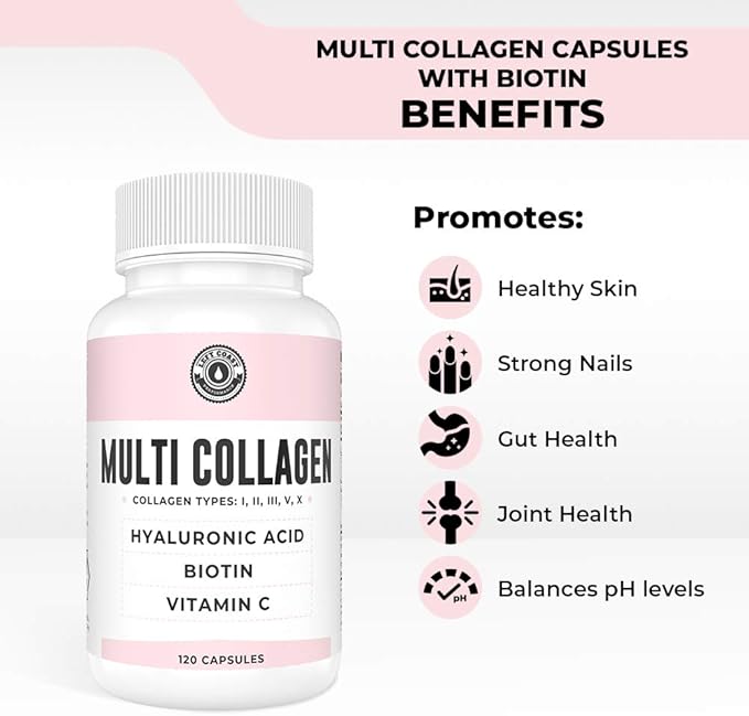 Left Coast Performance 120ct Multi Collagen Capsules with Biotin and 180ct Organic Bone Broth Capsules