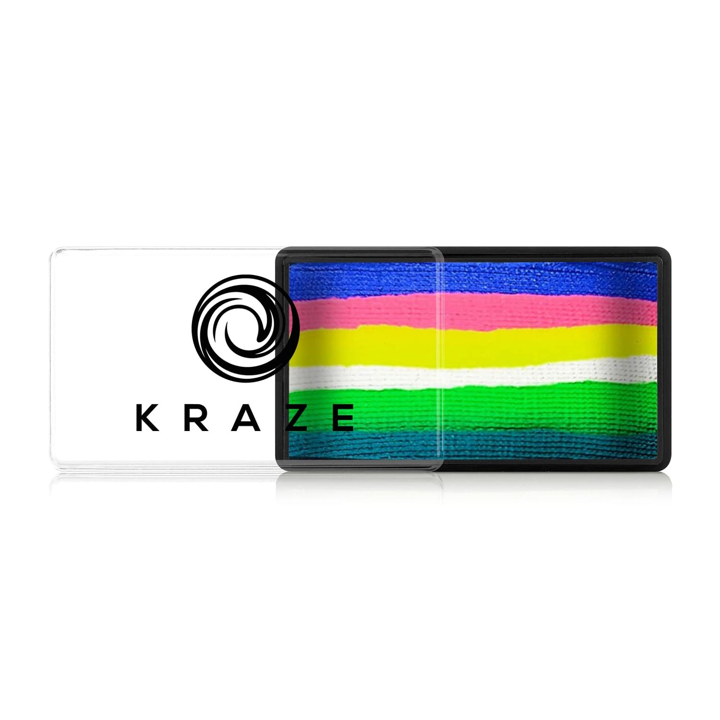 Kraze FX Dome Stroke - Wonder Upon Wonder (25 gm) by Jacqueline Howe Professional 1-Stroke Split Cake Hypoallergenic Non-Toxic Water Activated Face & Body Painting for Sensitive Skin Kid Safe Adults