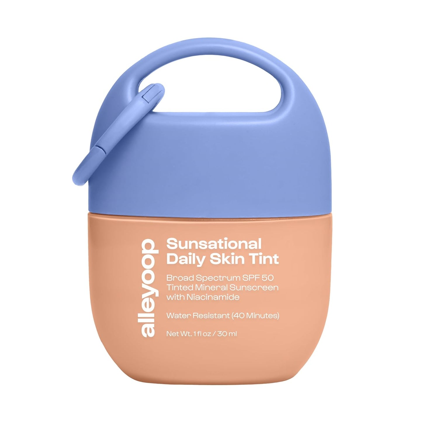 Alleyoop Sunsational Tinted Moisturizer SPF 50 for Face Broad Spectrum – 100% Mineral Face Sunscreen with Jojoba, Hydrating & Soothing Tinted Sunscreen, Vegan & Cruelty-Free (Glisten)