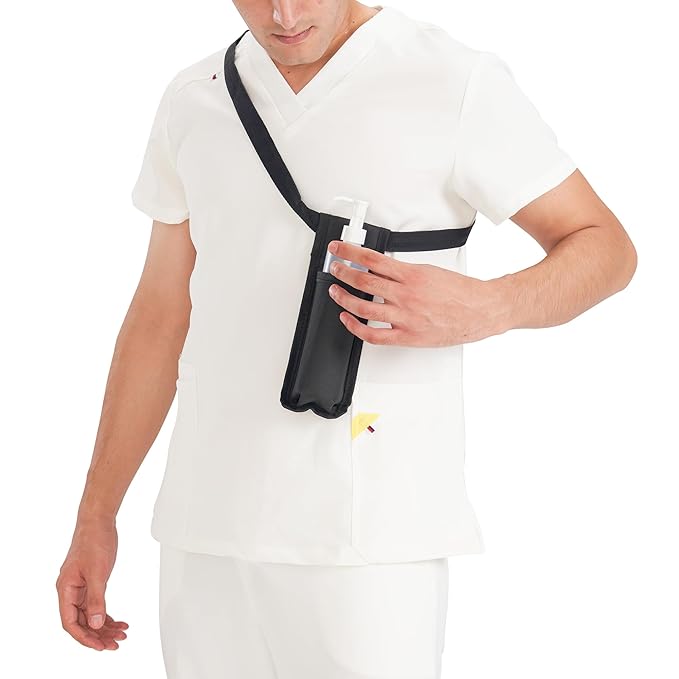 Master Massage Single Bottle Massage Oil Holster Case Bag-Adjustable and Heat-Resistant Bottle Cream & Lotion Single Holster Bag Kit– Incl. One8 Oz Refillable Pump Dispenser