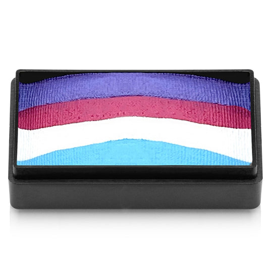 Kraze FX Dome Stroke - Unicorn Dreams (25 gm), Professional 1-Stroke Split Cake, Hypoallergenic, Non-Toxic, Water Activated Face & Body Painting Makeup Supplies for Sensitive Skin, Kid Safe, Adults