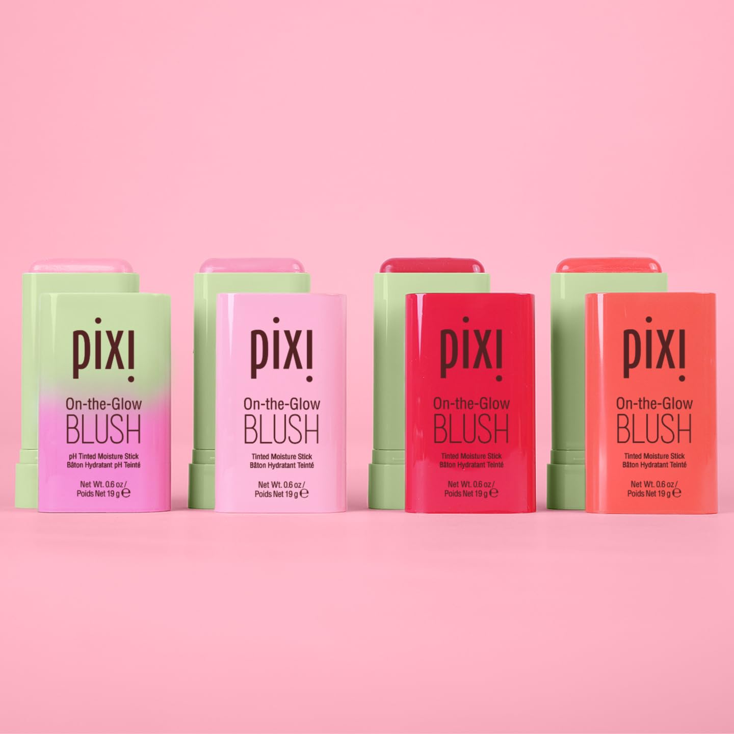 Pixi Beauty Radiance Ready On-the-Glow Trio | Hydrating Hydrating Tinted Moisture Stick Blush, Bronzer, and Highlighter Set | Travel Size, Vegan, and Paraben-Free