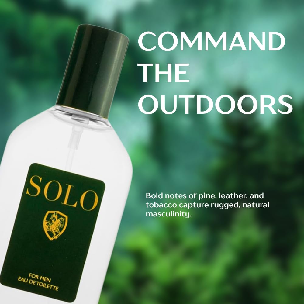 American Collection Cologne for Men – INSPIRED by A WORLD RENOWNED MEN’S PERFUME – Juniper, Pine, Tobacco, Oakmoss – Bold, Masculine, Earthy, Long-Lasting Eau De Toilette 80 ml (Solo 80 ml)