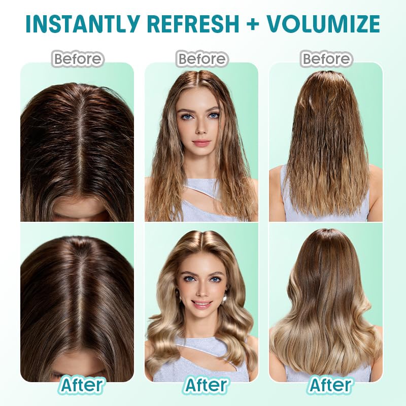 SHEGLAM Travel Dry Shampoo Gel for Oily Hair Tsa Approved - Non Aerosol, Instantly Refreshes & volumizing - With Hyaluronic Acid & Centella Asiatica