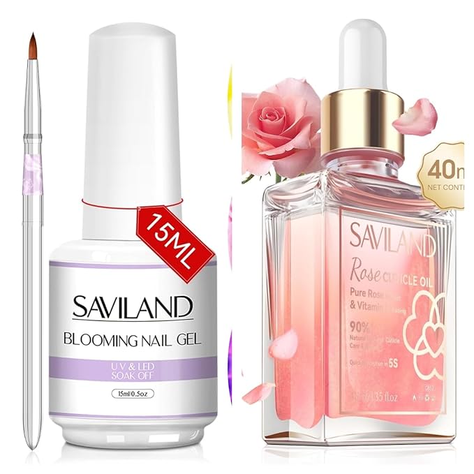 Saviland Blooming Gel and Cuticle Oil Vitamin E