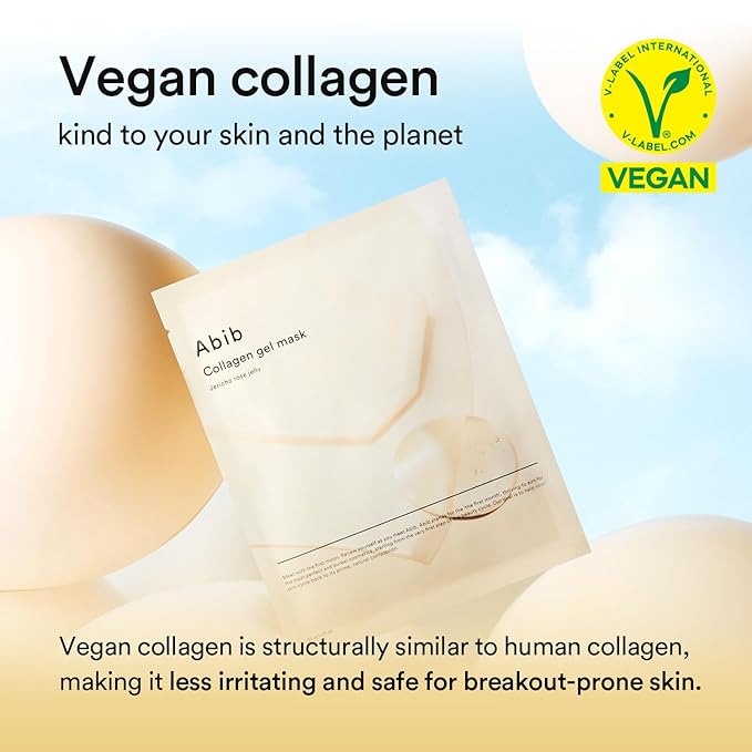 Abib Collagen Gel Mask Jericho Rose Jelly 10 Sheets (Nourishing) I Korean Vegan Collagen, Cooling Nourishing Hyaluronic Acid Hydrogel Face Mask Skin Care