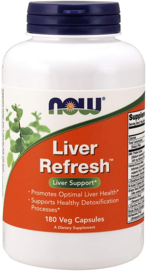 NOW Supplements, Liver Refresh™ with Milk 180 Veg