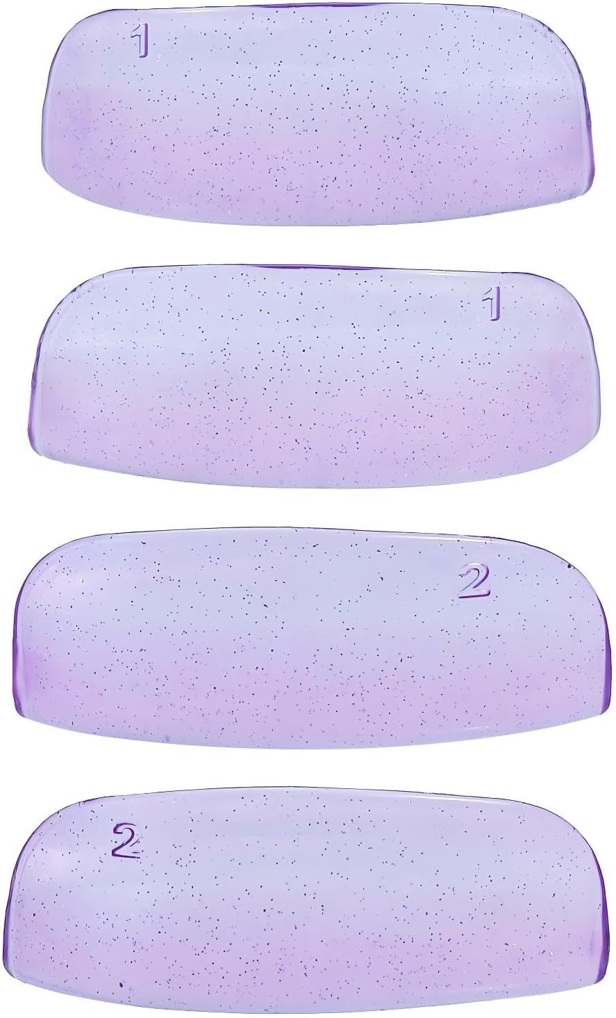 Libeauty Lash Lift Rods, 2 Sizes Eyelash Shields for Lash Perm, Reusable Soft Silicone Pads for Eyelash Curling & Lifting, Purple