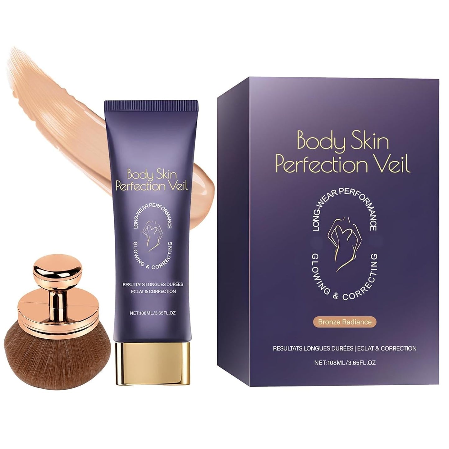 Body Coverage Perfector Cream 3.65 Fl Oz - Full Coverage for Skin Imperfections & Uneven Tone - Natural Finish Concealer- Daily Moisturizing Body Makeup with Centella Asiatica (Bronze Radiance)