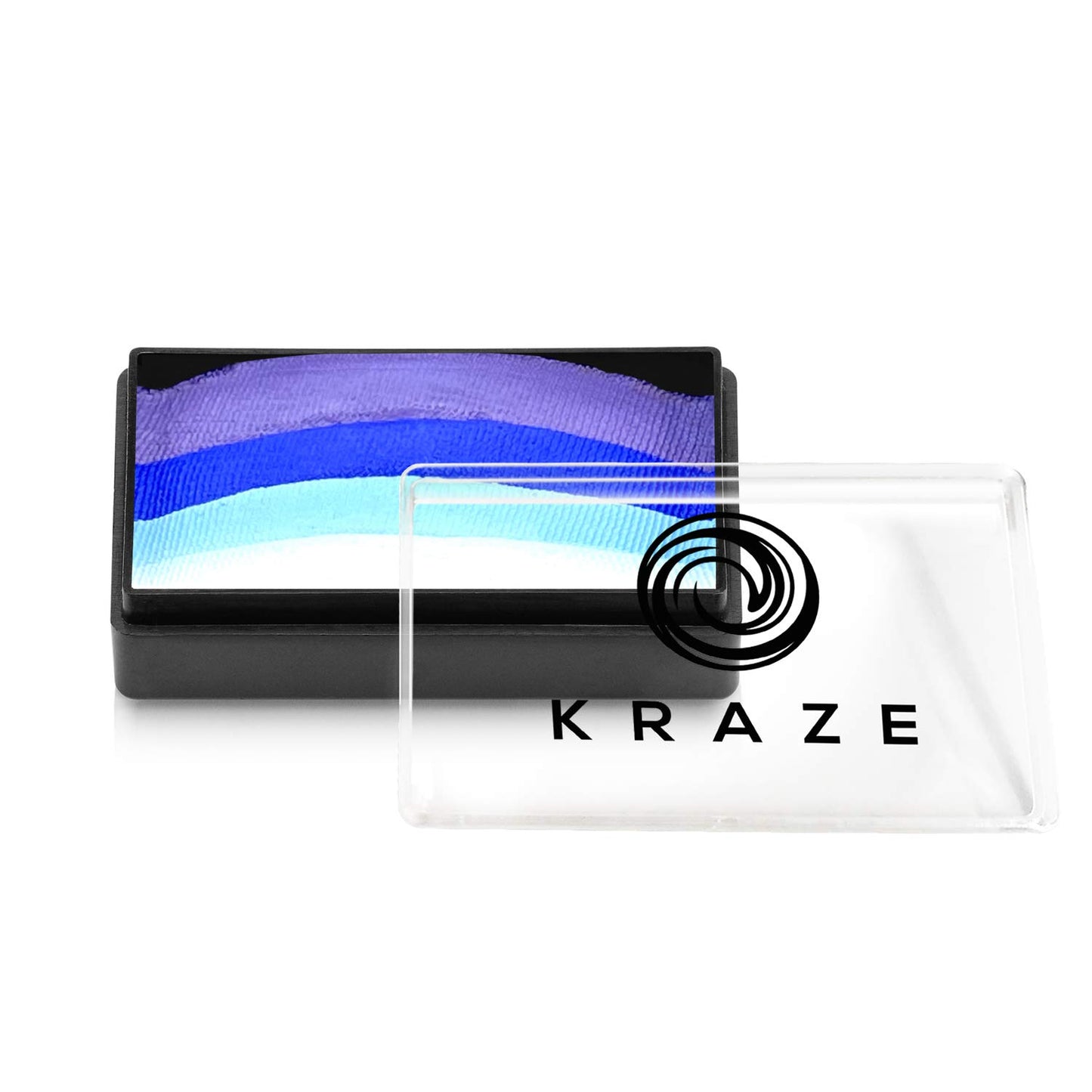Kraze FX Dome Stroke - Sea Wave (25 gm), Professional 1-Stroke Split Cake, Hypoallergenic, Non-Toxic, Water Activated Face & Body Painting Makeup Supplies for Sensitive Skin, Kid Safe, Adults