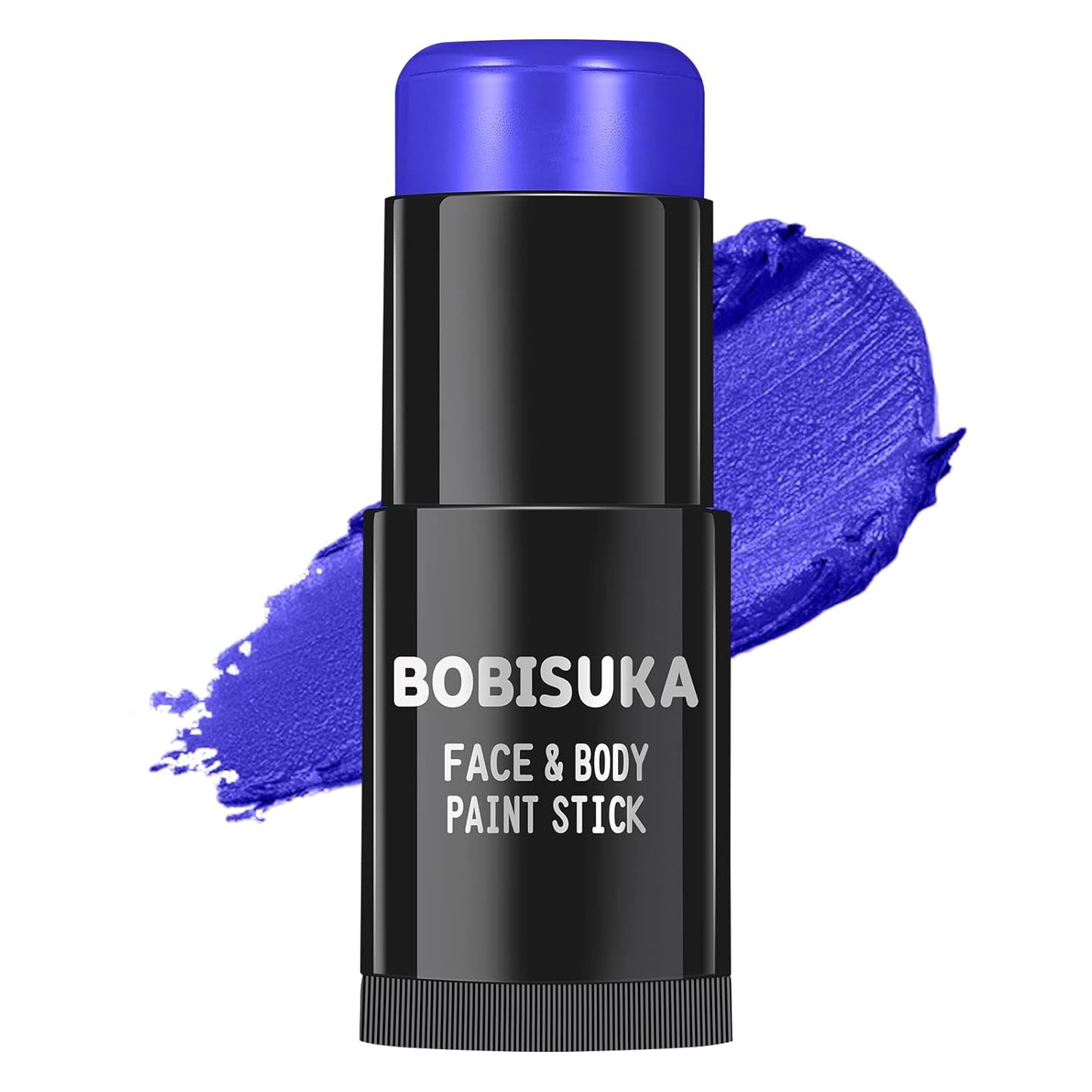 BOBISUKA Blue Face Body Paint Stick, Professional Dark Blue Eyeblack Sticks for Sports, Blendable Body Painting for Halloween Makeup Avatar Smurf Mystique Cosplay Special Effects Costume SFX Stage Kit