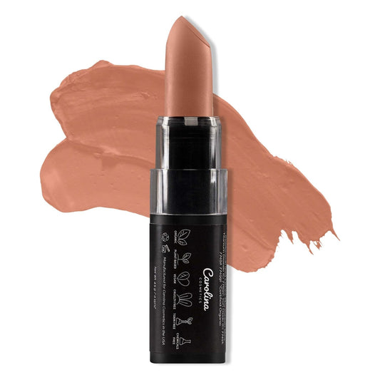 Carolina COSMETICS - Plant-Based Moisturizing Lipstick - Cozy Shade 0.15oz- Hydrating with Cocoa Oil, Gluten-Free, Vegan, Non-GMO, Paraben-Free - Lightweight Cream Texture