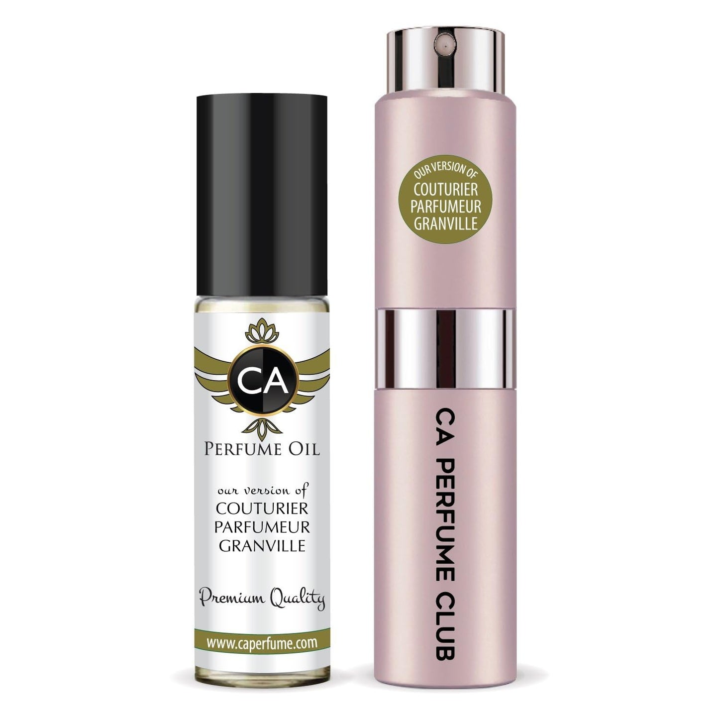CA Perfume Duo Impression of La Collection Couturier Parfumeur Granville For Women Perfume Layering Set Long Lasting Travel Size EDP + Body Oil Roll-On Bottle 0.27 Fl Oz+0.33 Fl Oz