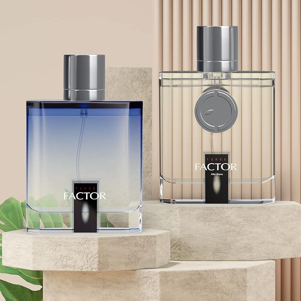 Men’s After Shave & Eau de Parfum Set – Tangerine, Cranberry, Oakmoss, Sandalwood – Fresh, Woody, Sexy, Long-Lasting Cologne Gift Set for Men 2x (3.4 fl oz / 100 ml)