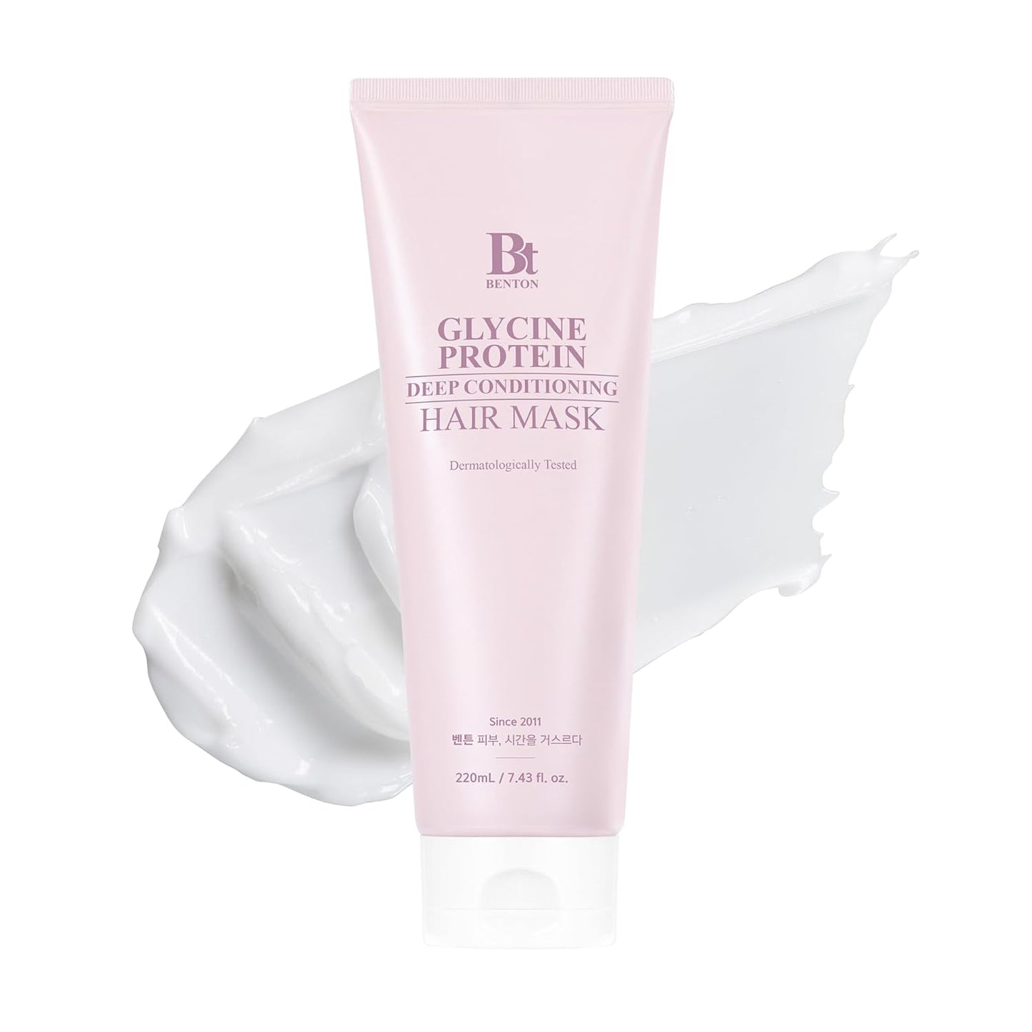 BENTON Glycine Protein Deep Conditioning Hair Mask & Conditioner – Moisture Repair Treatment for Dry or Damaged Hair – Allergen-Free Fragrance – Korean Beauty Care (7.43 fl.oz.)