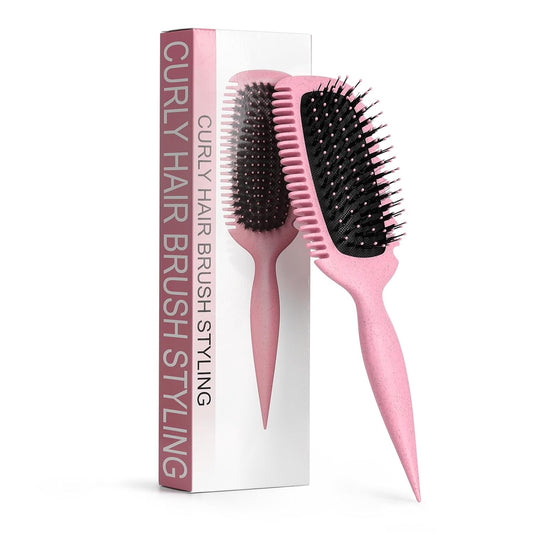 Candy Brush Curl Defining Hair Brush for Effortlessly Detangling Shaping and Styling Curls, Curl Brushes with EdgeLift for All Wet or Dry Hair Types for Women and Girl, Reduce Pulling and Frizzing