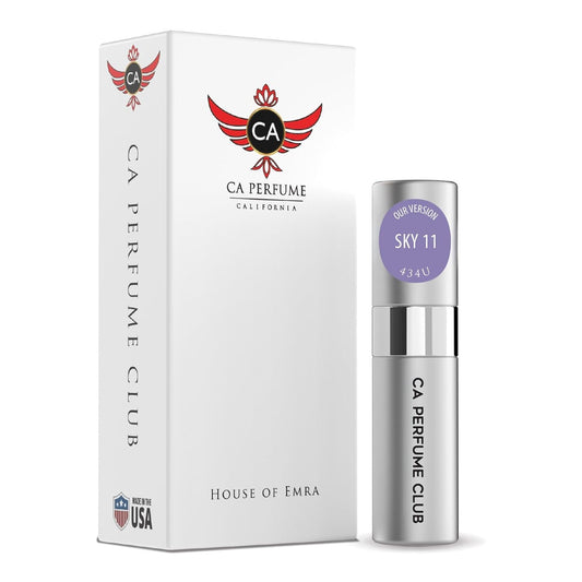 CA Perfume Impression of Sky 11 for Women and Men Woody Aromatic Scent Long Lasting Unisex Fragrance Eau De Parfum Travel Size Refillable Atomizer Spray 0.27 Fl Oz 8ml