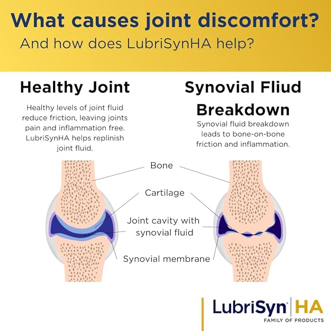 LubriSynHA Human Joint Supplement, Original 3 x 11.5oz – All-Natural, High-Molecular Weight Hyaluronic Acid HA - Joint Support for Women & Men – Promotes Healthy Joint Function, Made in USA, Vegan