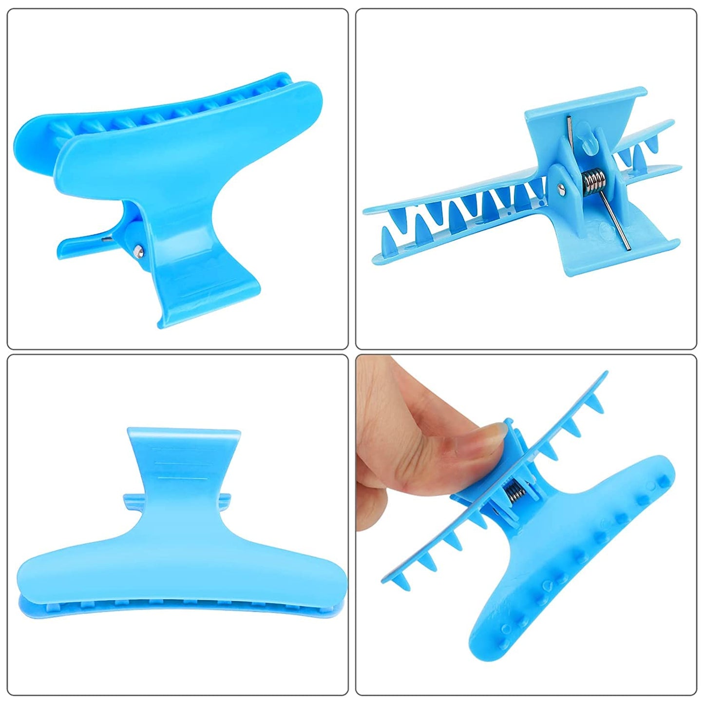 Ondder 24 Pcs Butterfly Hair Clamps Claw Clips Hair Claw Clips Salon Pro Section Clip for Styling, Sectioning, Cutting, Coloring Hair Clips Hairdressing Salon Tool Hair Accessories for Women Girls