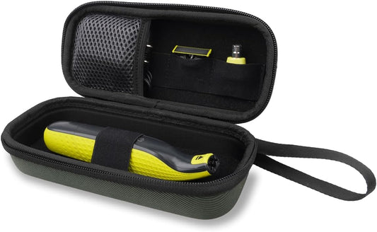 Travel Case for Philips Norelco One Blade Trimmers, Portable Hard Case for One Blade Replacement Heads Acessories, QP2520, QP2630, QP6510, QP6520, QP653, Fashinable Storage Carrying Bag