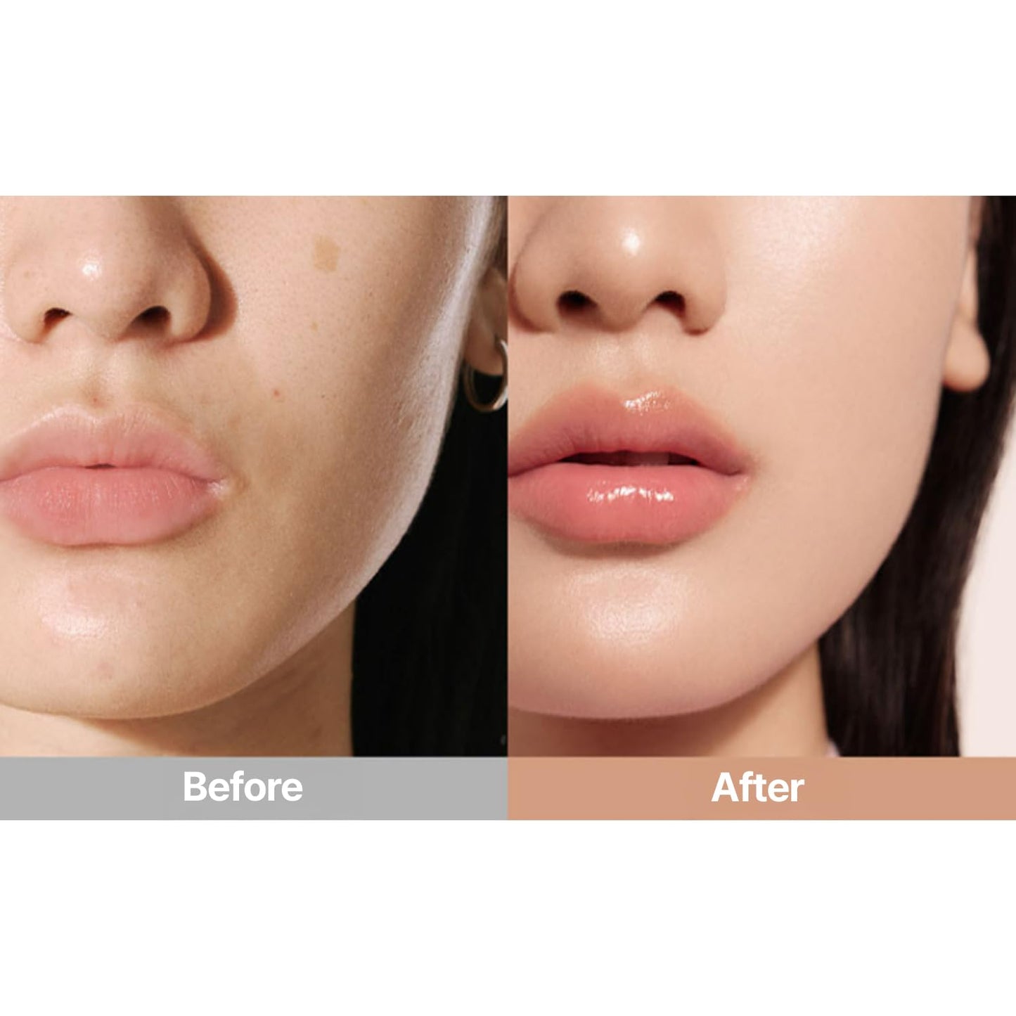 THE TOOL LAB All Day Cover Duo - Premium Base Makeup Set for Liquid Cream Powder Foundation, Buffing Blending Face Brush, Sponge, Portable Case - 1.1" Flat Top Brush